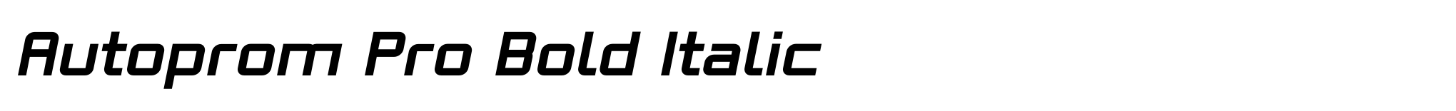 Autoprom Pro Bold Italic image
